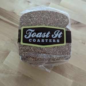 ToastIt Drink Coasters (set of 8) New